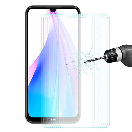 Wewoo Film de verre trempé Pour Xiaomi Redmi Note 8T 10 PCS Chapeau-Prince 0.26mm 9H 2.5D En