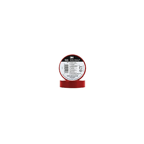 Ledkia Ruban Adhésif Temflex™ 155 PVC 19mm x 20m 3M 7100184744 Rouge