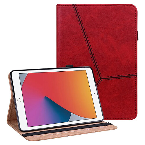 Etui en PU avec support rouge pour votre Apple iPad 10.2 (2020)/(2019)