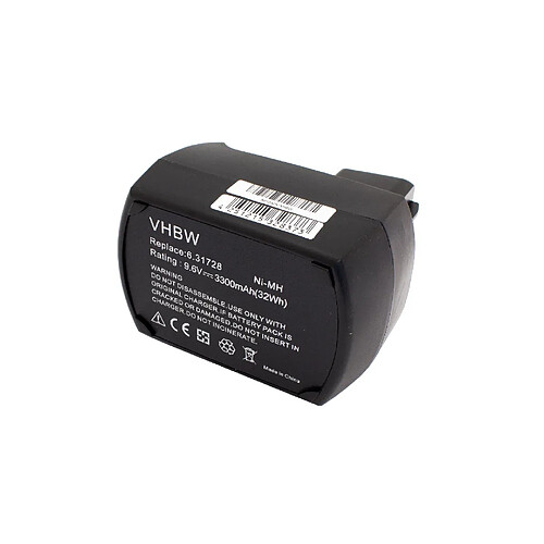 vhbw NiMH Batterie 3300mAh pour outils électriques Metabo BSP9.6 comme 6.25471, 6.31775, ME-974.