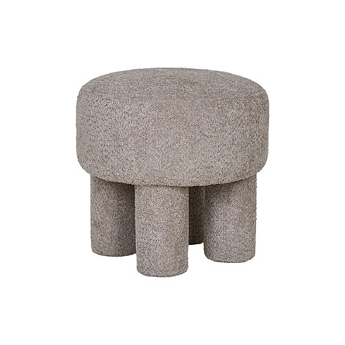 Lisa Design Minna - pouf - en tissu bouclette