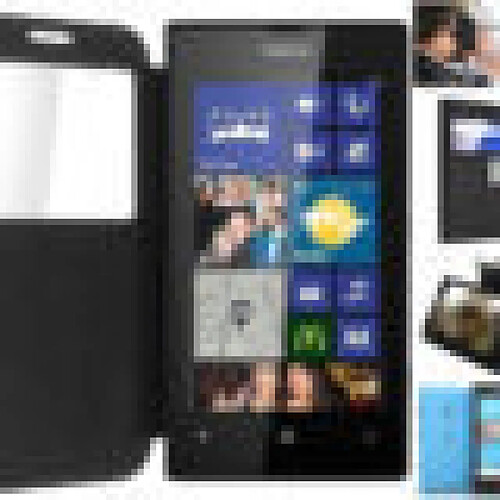 Ipomcase Coque Etui Housse NOKIA LUMIA 520 -Noir