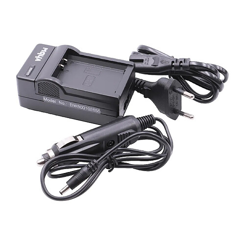 Vhbw Chargeur secteur + allume cigare + boitier de recharge pour batteries CANON LP-E10, LP-E 10 pour Canon EOS 1200D, 1100, 1100D, 1100 D.