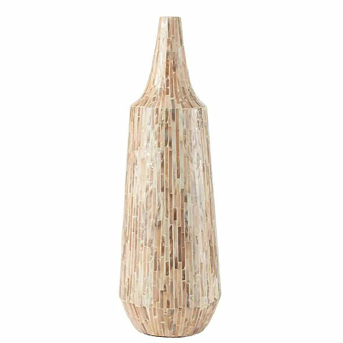 Paris Prix Vase Bouteille Motif Mosaïque Nuye 71cm Beige