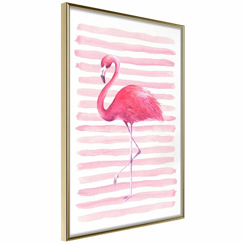 Paris Prix Affiche Murale Encadrée Pink Madness 30 x 45 cm Or