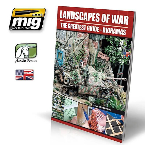 Mig Jimenez Ammo Magazine Landscapes Of War: The Greatest Guide - Dioramas Vol.iii - Rural Enviroments (english)