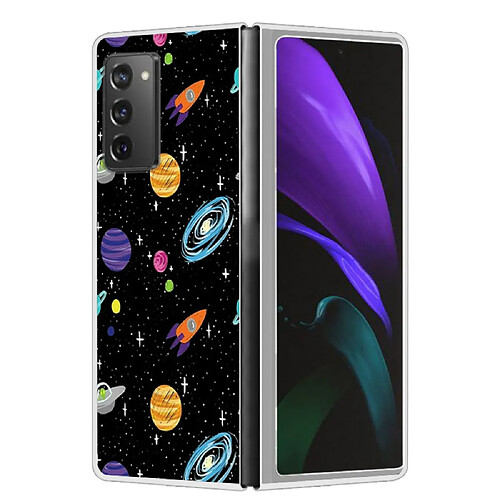 Coque en TPU antichoc, anti-rayures planètes pour votre Samsung Galaxy Z Fold2 5G