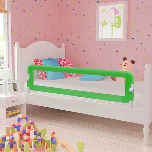 vidaXL Barrière de lit pour enfants 150 x 42 cm Vert