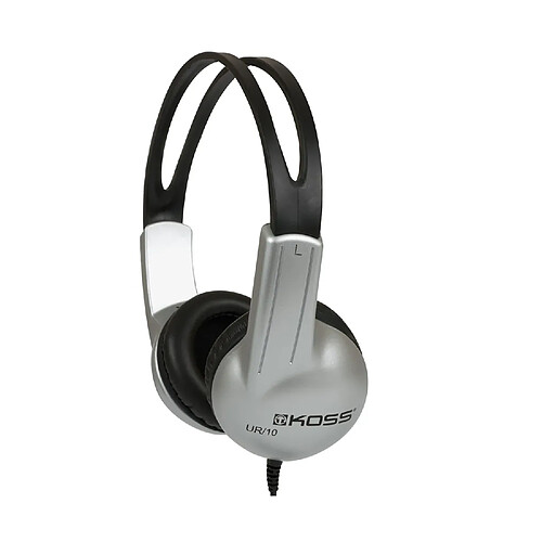 Casque avec Fil, Headphones On Ear Fermé Professionnel, Jack 3.5 mm, , Noir/Gris, KOSS, UR10