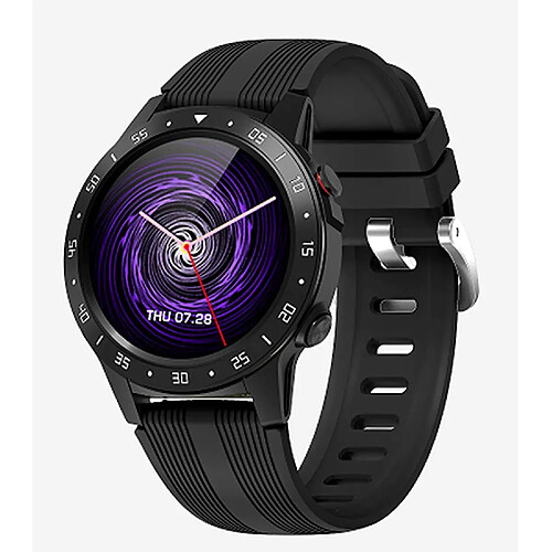 Chrono Smartwatch Homme GPS Homme Montre Smart Watch Femme pour Android iOS IP67 Homme Sport Montre Smart Watch Femme(noir)