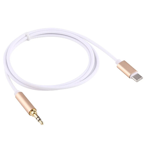 Wewoo Câble or adaptateur mâle USB-C / Type-C de 96 cm à Jack 3,5 mm