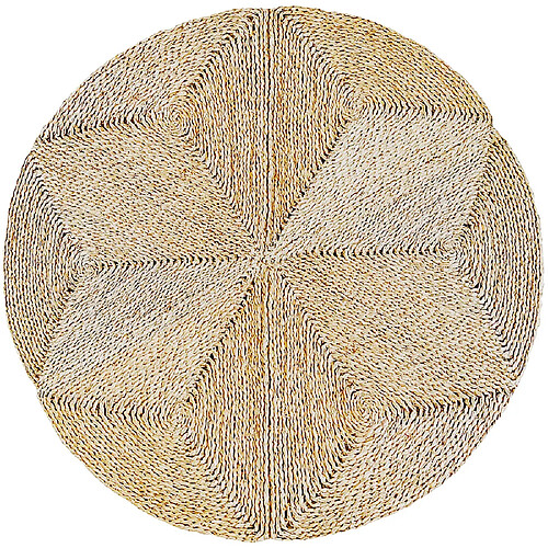 ICONIK INTERIOR Tapis rond en jute - Boho Bali - 150 CM - Gabba Naturel