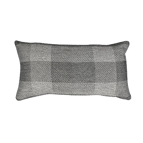 Housse de Coussin Carreaux Vik Kuatéh Gris 55x30 cm