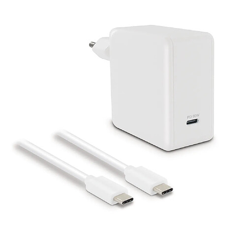 Metronic Chargeur secteur 60W + câble USB-C mâle/mâle 2,5 m