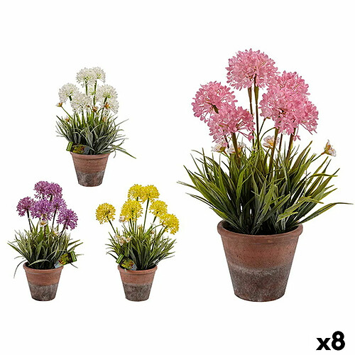 Ibergarden Plante décorative Liège Céramique Plastique 24 x 43 x 24 cm (8 Unités)