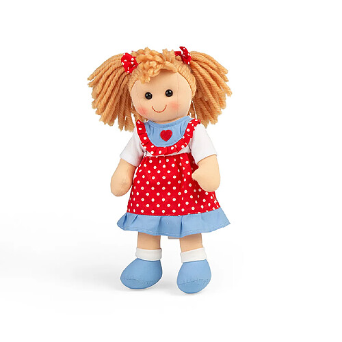 Bigjigs Toys Poupée douce Emily, 34 cm de haut