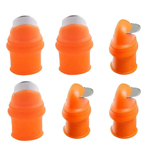 6x Silicone Pouce Couteau Coupe-légumes Doigt Pouce Plante Coupe L & S