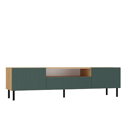 Vivaldi Meuble TV Camilla Chene Artisan Vert 160 cm