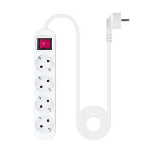 ? Rallonge Électrique 4Xschuko - 1,4 M · Blanc