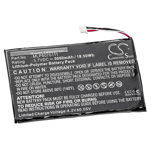 vhbw batterie compatible avec Autel MaxiTPMS TS608 Scanne, MK808, MK808BT appareil de diagnostique automobile (5000mAh, 3,7V, Li-Polymère)