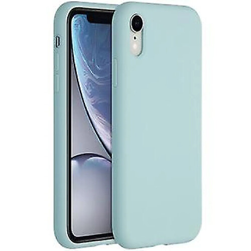 Universal Étui en silicone liquide pour iPhone XR - bleu clair