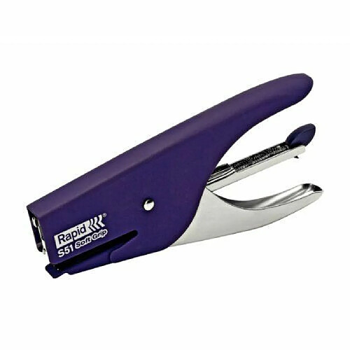 Rapid - Supreme - Pince Agrafeuse - S51 - Soft Grip pour Agrafes - 21/4 - Violet