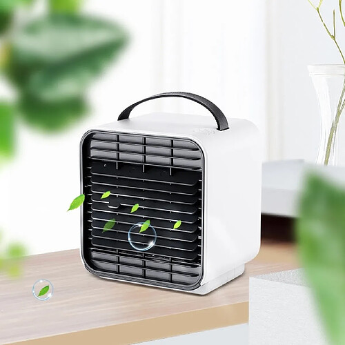 Wewoo Mini Portable Ménage USB Anion Réfrigération Climatisation Ventilateur Refroidisseur D'air Blanc