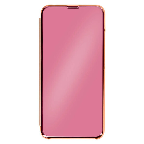 Avizar Étui Clear View Xiaomi Redmi 10A avec Clapet Miroir Support Vidéo Rose Gold