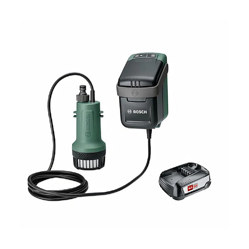 Pompe a eau Bosch - Garden Pump 18V (livrée avec batterie 18V-2,5Ah et chargeur)