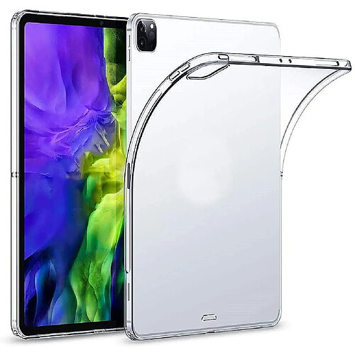 New Apple iPad PRO 12,9 pouces 2020 / 2021 M1 / 2022 - Coque tpu Protection arrière transparente - Accessoires pochette XEPTIO case