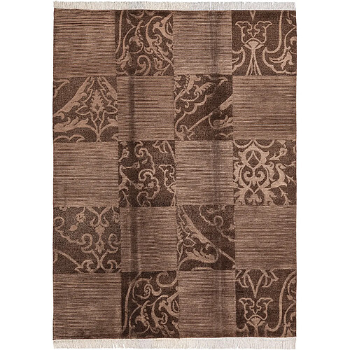 Vidal Tapis de laine 244x165 brun Darya