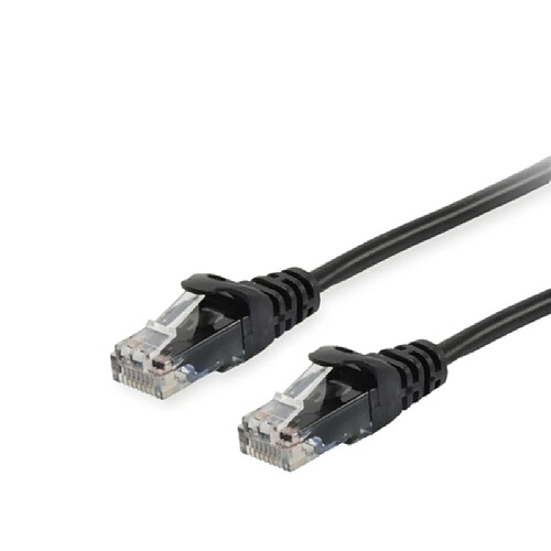 Câble Réseau Rj45 Equipé Cat.6 Utp Noir 10M