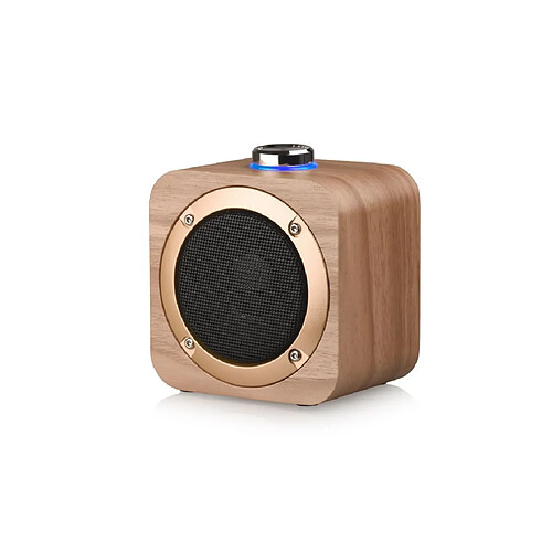 Enceinte Bluetooth Halterrego en bois , BT V5.0, RMS 3W , batterie rechargeable de 1200mAh.