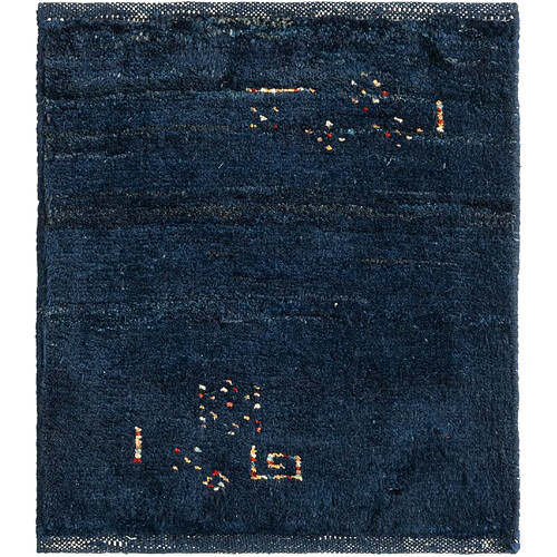 Vidal Tapis de laine 50x45 Bleu Gabbeh