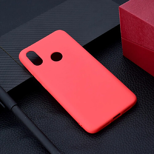 Wewoo Coque Souple Pour Xiaomi Mi 8 SE Housse TPU Candy Color Rouge