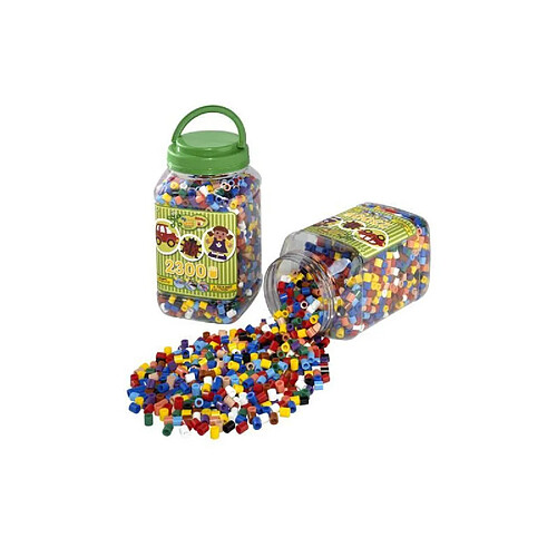 HAMA Pot de 2300 Maxi perles multicolores