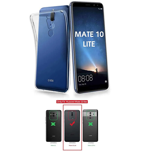 Ipomcase Coque pour Huawei Mate 10 Lite ,Protection souple Antichocs Mate 10 Lite -Transparent