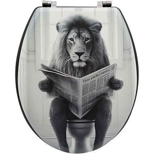 Sil Abattant WC original en PVC Animal Toilet Lion modèle 1.