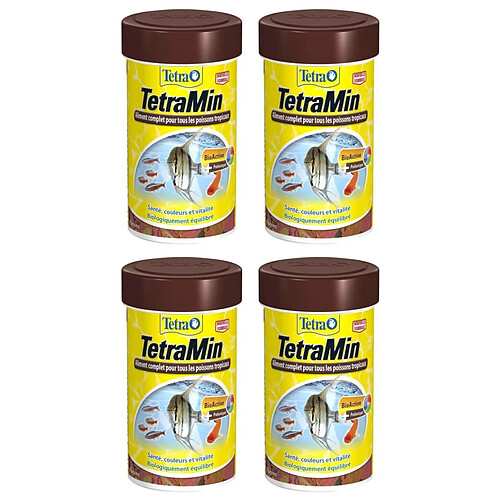 Aliment complet pour poissons tropicaux Tetramin (Lot de 4).