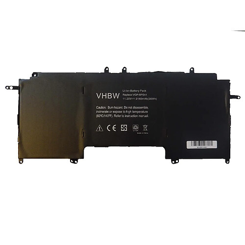 vhbw Batterie compatible avec Sony Vaio SVF13N27PXS, SVF13N27SC, SVF13N28SCB, SVF13N28SCS ordinateur portable Notebook (3140mAh, 11,25V, Li-ion)