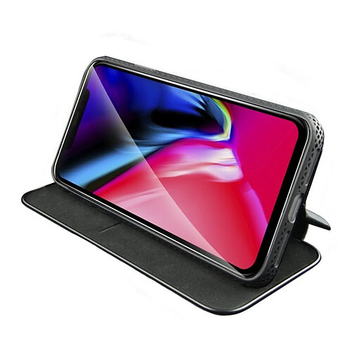 Totalcadeau Housse folio en cuir synthétique compatible Iphone X et iPhone XS Noir pas cher