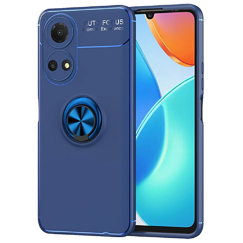 Coque en TPU anti-empreintes digitales, antichoc avec béquille bleu pour votre Honor Play 30 Plus