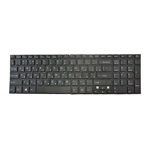 Clavier d'ordinateur Portable pour Sony VAIO SVF153A1QT SVF152 Mise en Page Version Russian