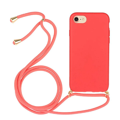 Coque en TPU souple avec sangle multifonction rouge pour votre Apple iPhone 6/6s/7/8 4.7 pouces