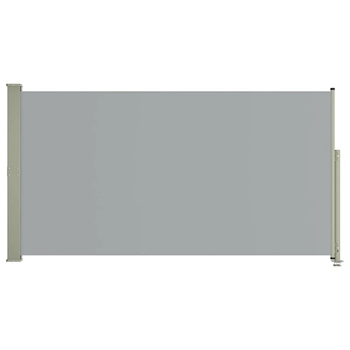 Maison Chic Auvent latéral rétractable de balcon | Store extérieur | Auvent solaire de patio 160x300 cm Gris -GKD34139