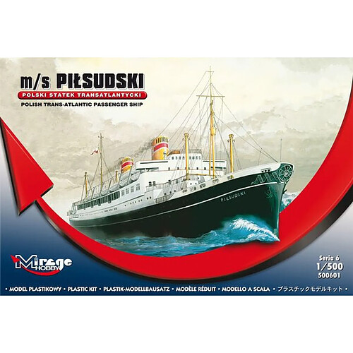 Pol. Trans-Atlantic Pas. Ship Pilsudski - 1:500e - Mirage Hobby