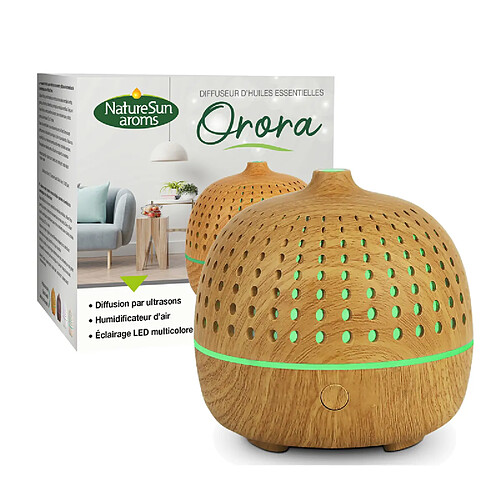 Naturesun'Aroms Diffuseur D'huiles Essentielles Orora Bois Clair Natur'sun Aroms