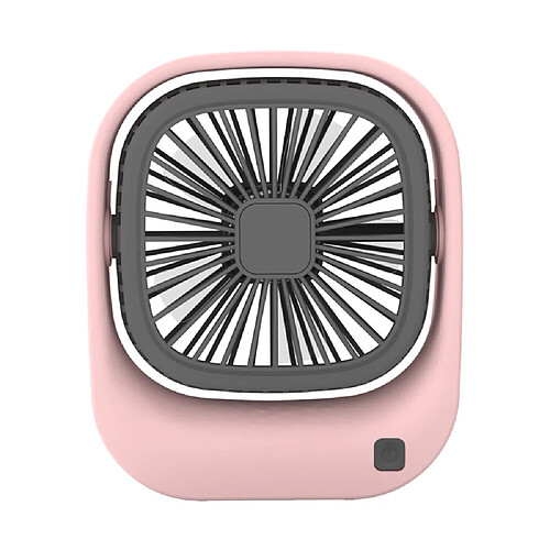 (Rose) Dessin Animé Mignon Mini Design de Bureau Portable Petits Ventilateurs Portables Usb Rechargeable