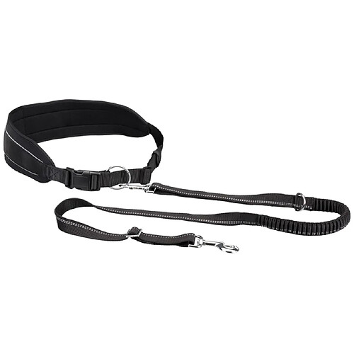 TRIXIE Ceinture de jogging pour chiens Taille M Noir 12767