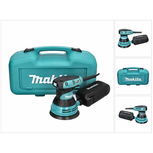 Makita BO 5031 K - 300 W Ponceuse excentrique + Disque abrasif Ø 125 mm + Boîtier de transport